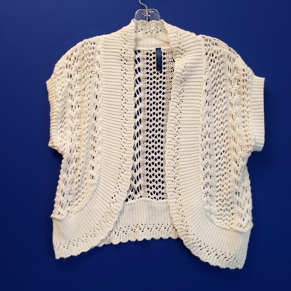 Falls Creek Short-Sleeve White Knit Jacket